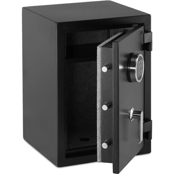 Amazon Basics Fire Resistant Security Safe with Programmable Electronic Keypad, - Picture 1 of 6